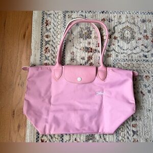 Longchamp Medium Le Pliage tote bag pink